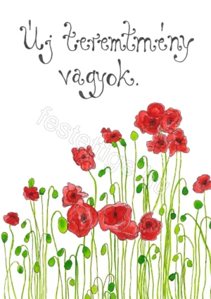 Új teremtmény vagyok. (pipacsos)