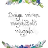 Drága véren megváltott vagyok. (rózsaszín - kék virágos)