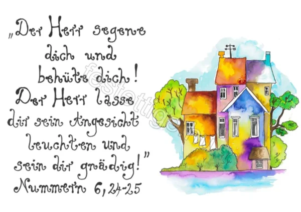 "Der Herr segene..." Nummern 6,24-25