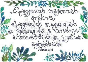 "Eljegyezlek magamnak örökre..." b Hóseás 2, 21