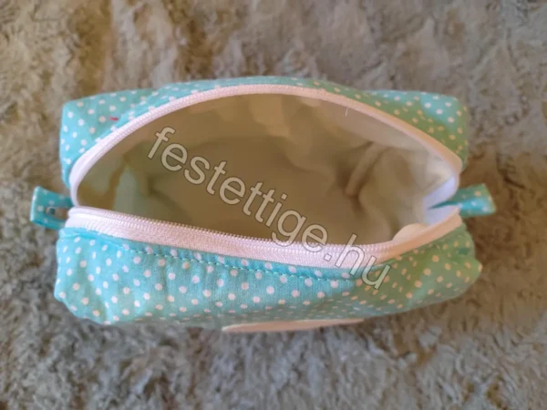 Textil ajándék - Kék szív